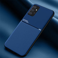 Coque magnétique en cuir de luxe