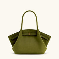 Sac Épaule Élégant en Suédine Noire - Spacieux et Stylé