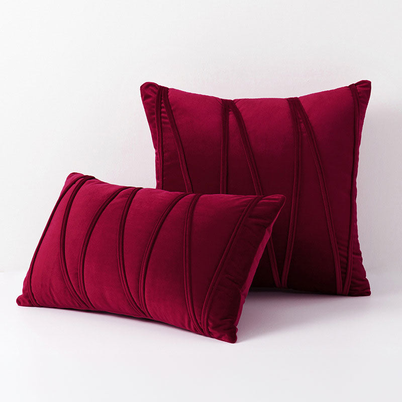 Housses de coussin de luxe en tissu doux comme du velours au design élégant