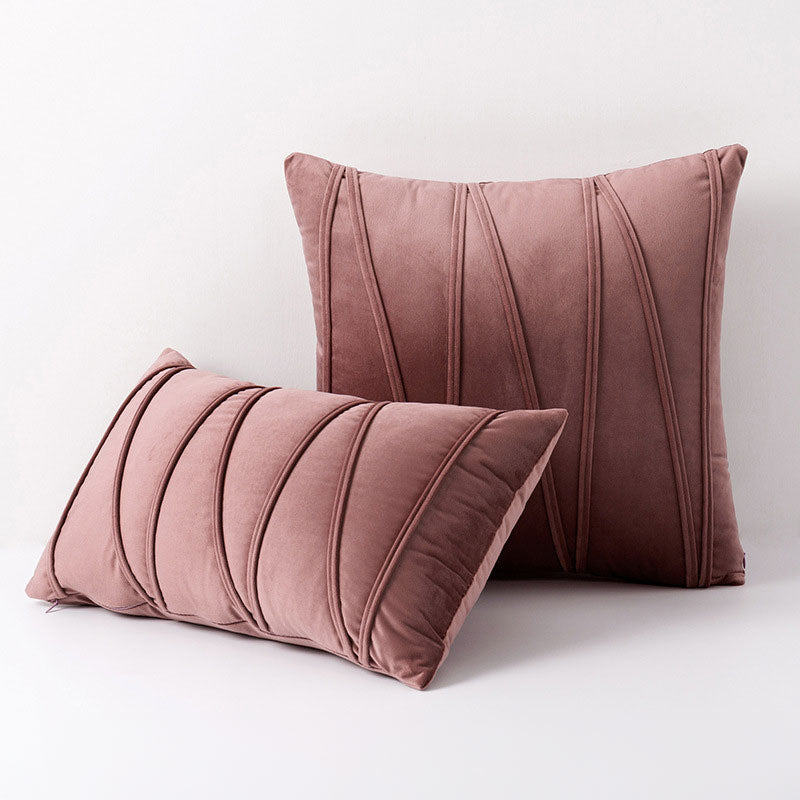 Housses de coussin de luxe en tissu doux comme du velours au design élégant