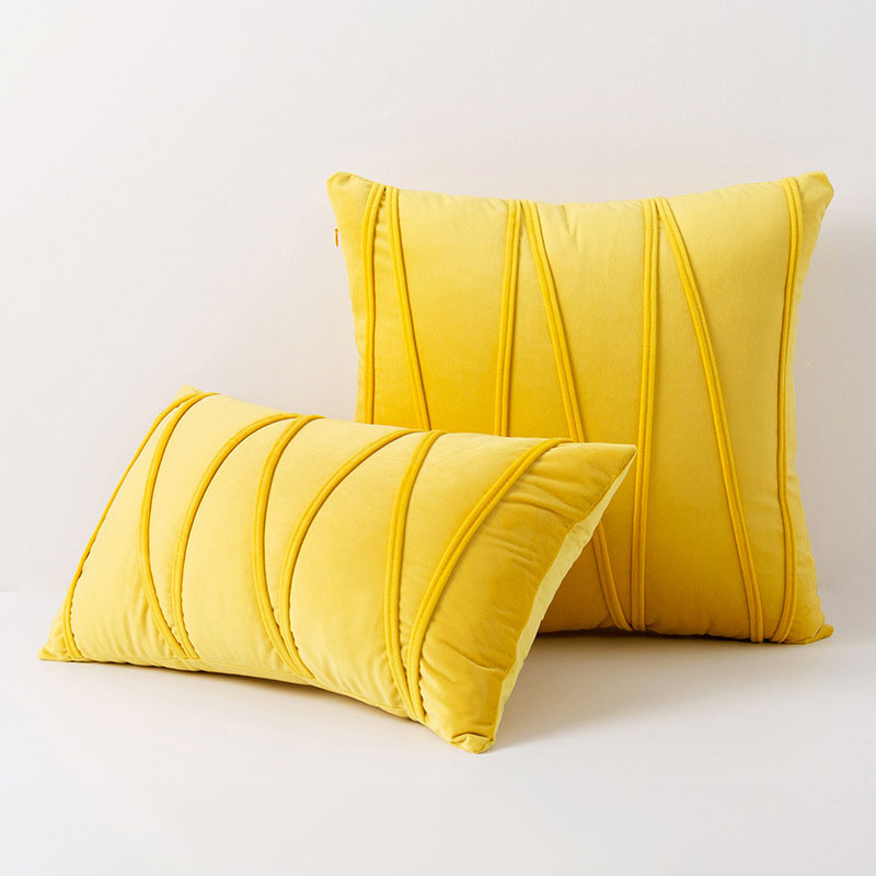 Housses de coussin de luxe en tissu doux comme du velours au design élégant