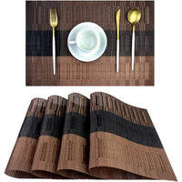 Sets de table luxueux lavables, résistants à la chaleur, pour des repas élégants