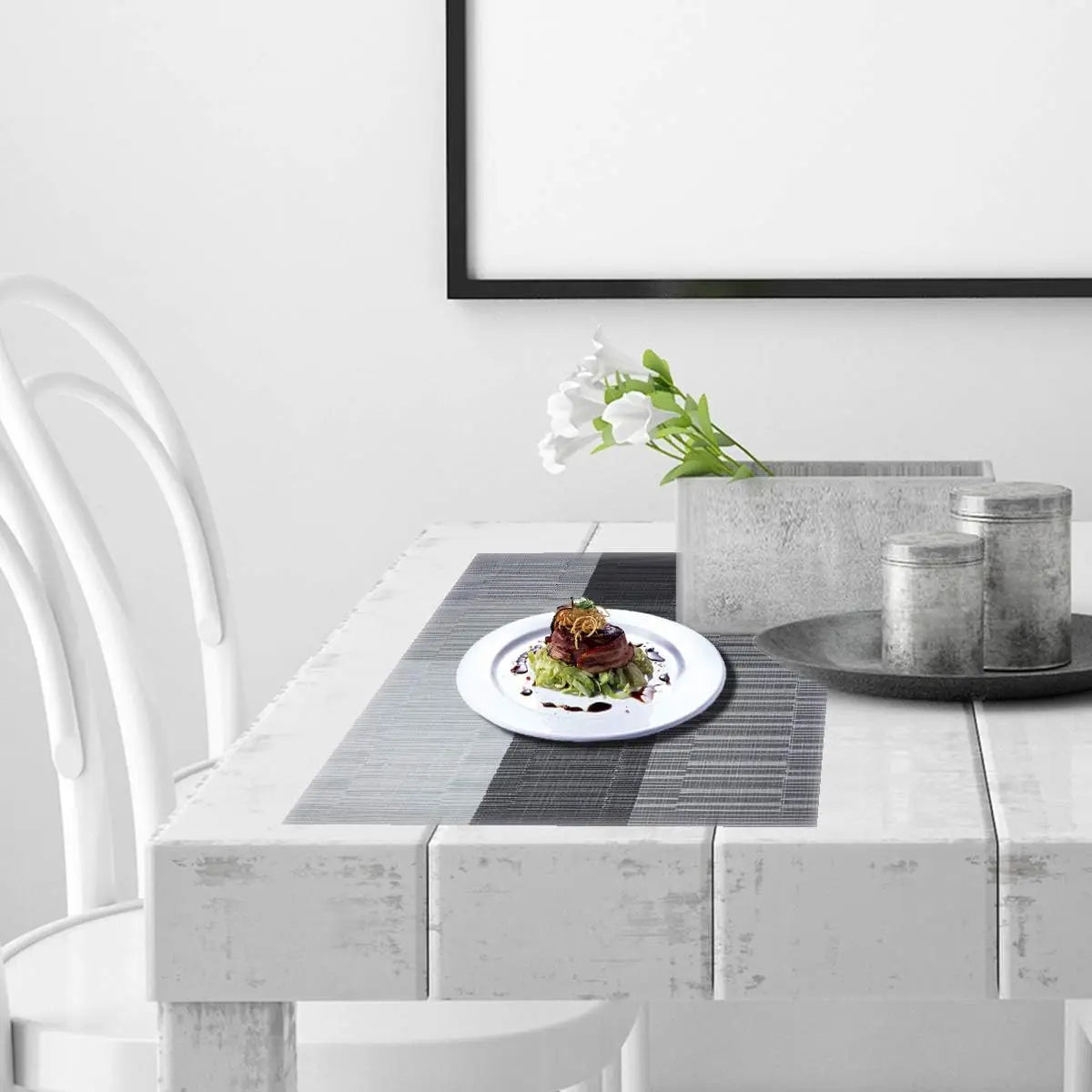 Sets de table luxueux lavables, résistants à la chaleur, pour des repas élégants