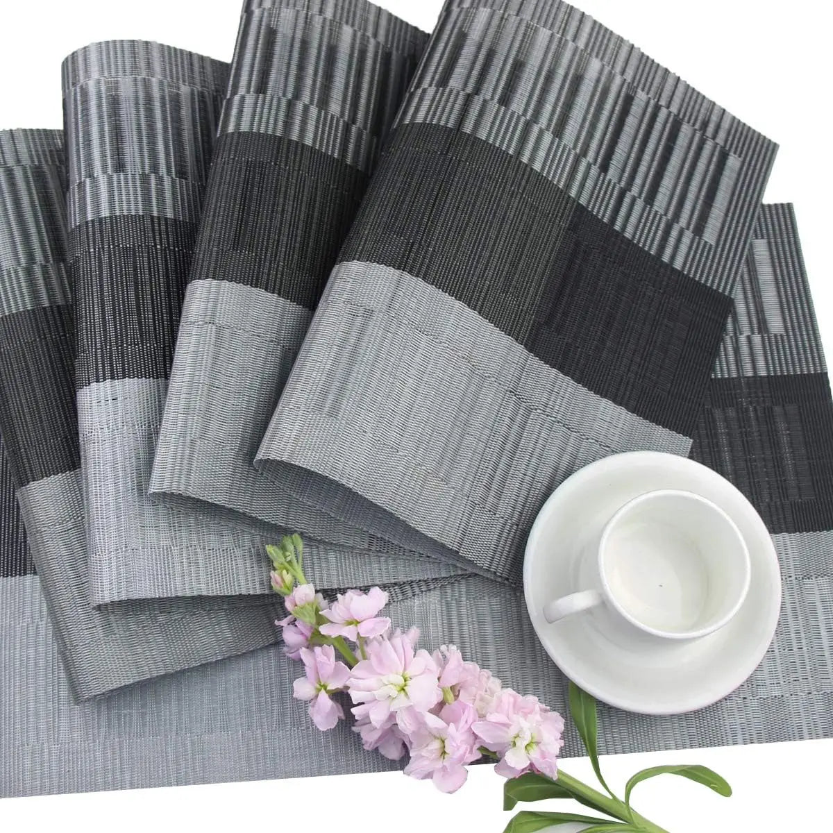 Sets de table luxueux lavables, résistants à la chaleur, pour des repas élégants