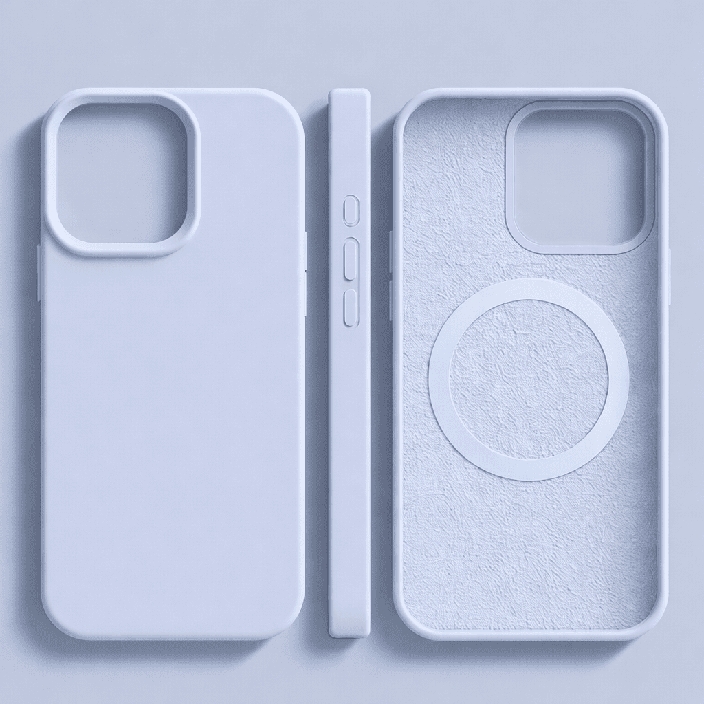 MAGNESOFT LUXE – Magnetic silicone case with soft-touch surface for iPhone