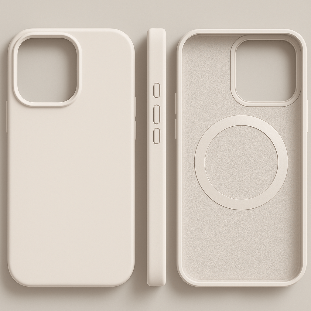 MAGNESOFT LUXE – Magnetic silicone case with soft-touch surface for iPhone