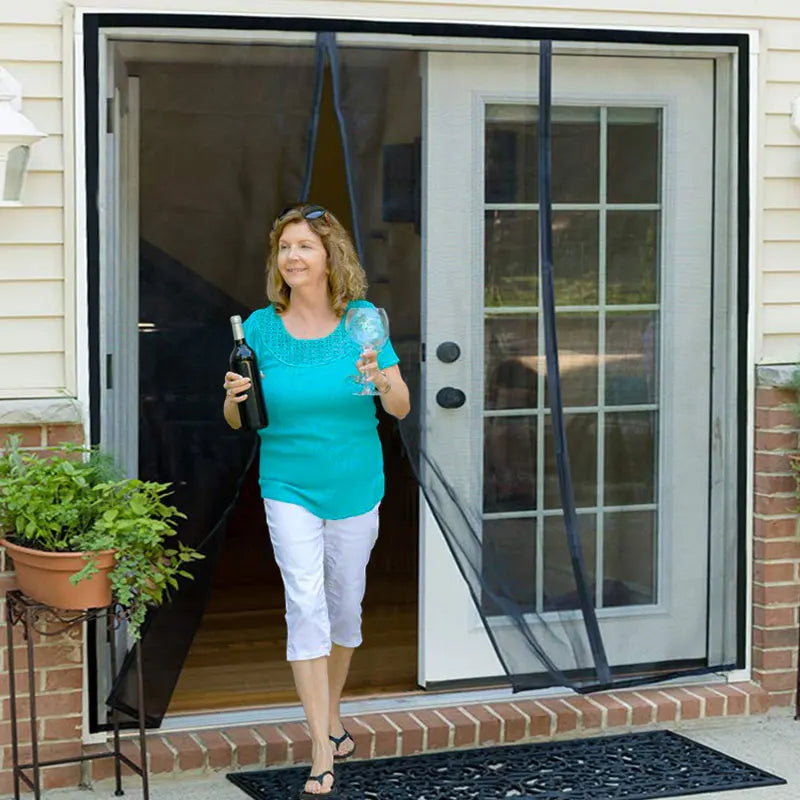 Magnetic and Sturdy Sliding Door Mosquito Net
