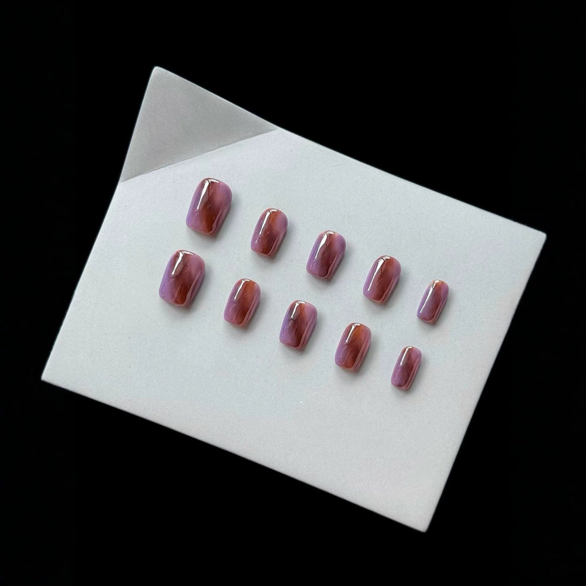 Marble Design Press-On Nail Set