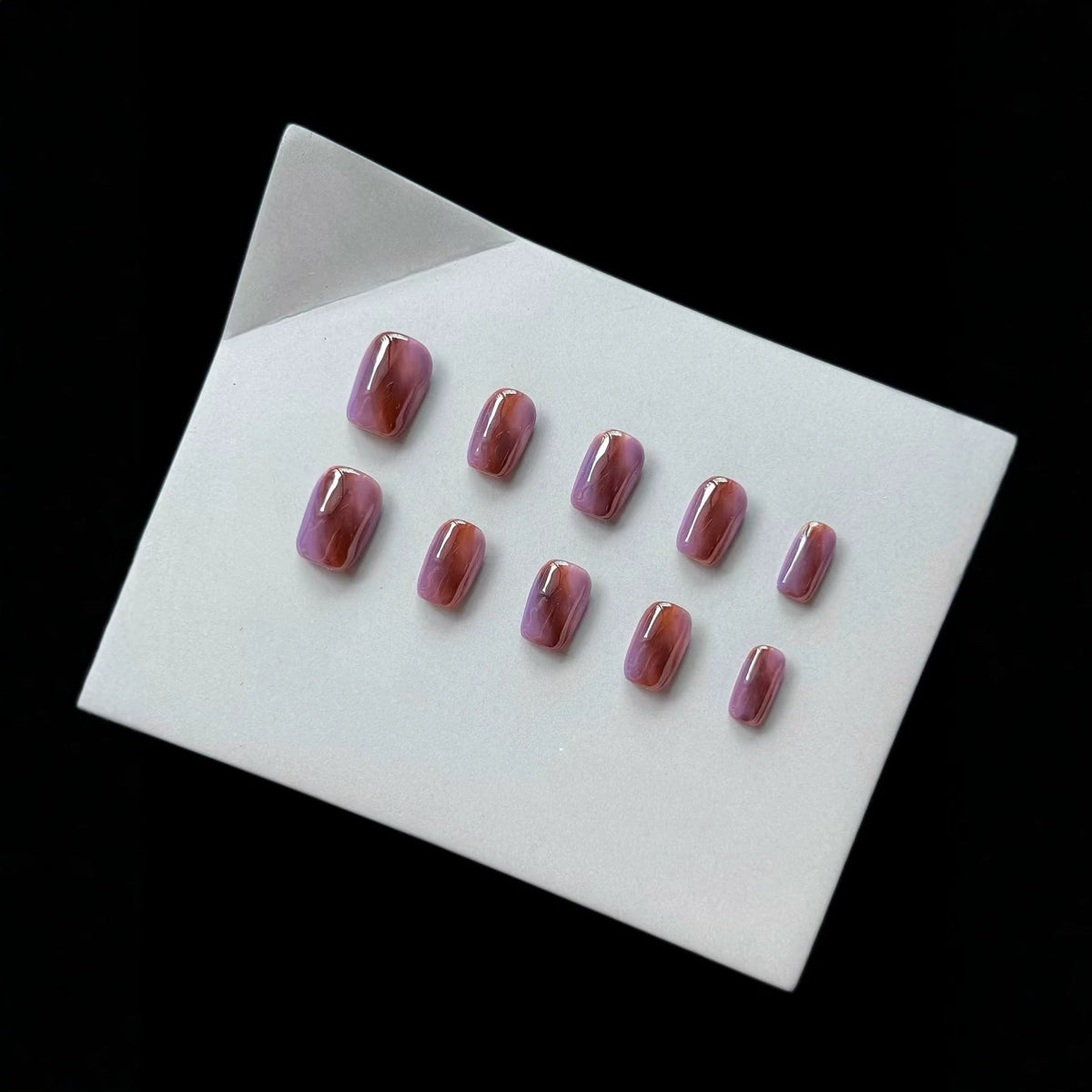 Marble Design Press-On Nail Set