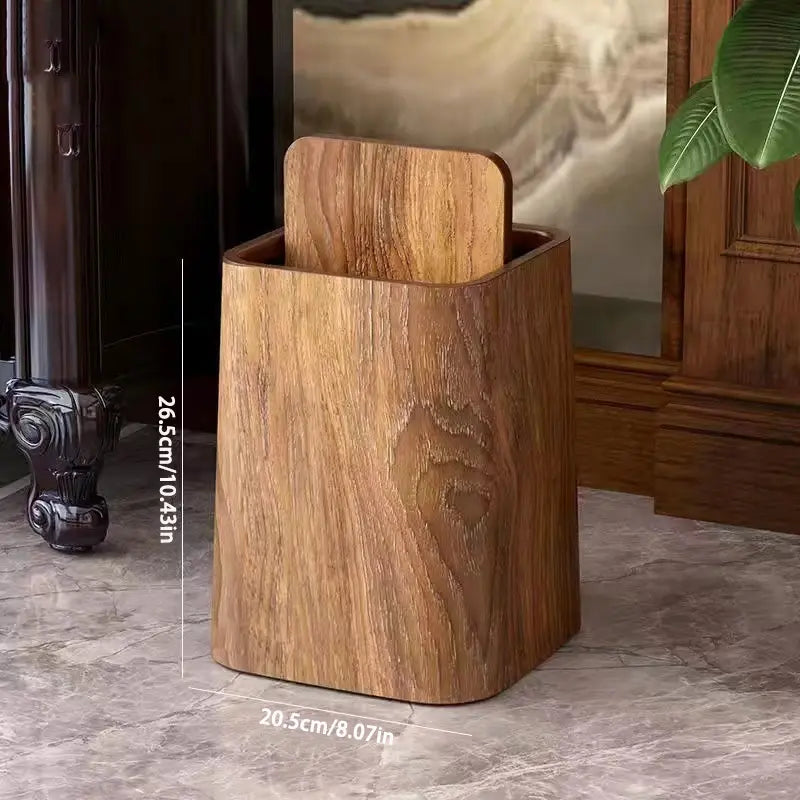 Marble Design Trash Can with Swing Lid