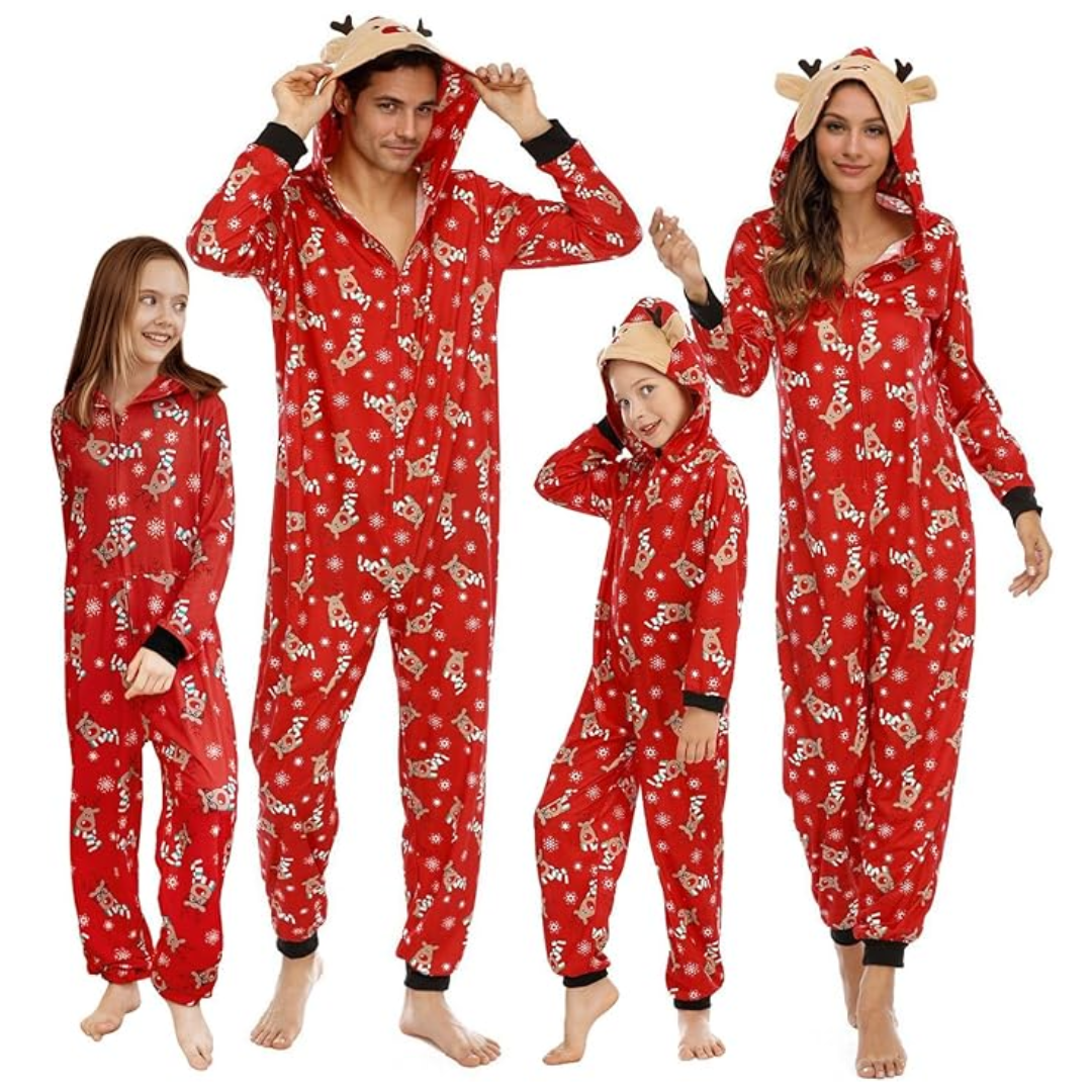 Matching Christmas Pajamas for the Whole Family