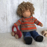 MELLOMINA – Poupée Waldorf faite main en coton pur, corps doux de 30 cm pour enfants
