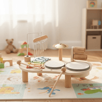 MELODINY SET – Jouet Musical en Bois pour Bébés Créatifs dès 12 Mois