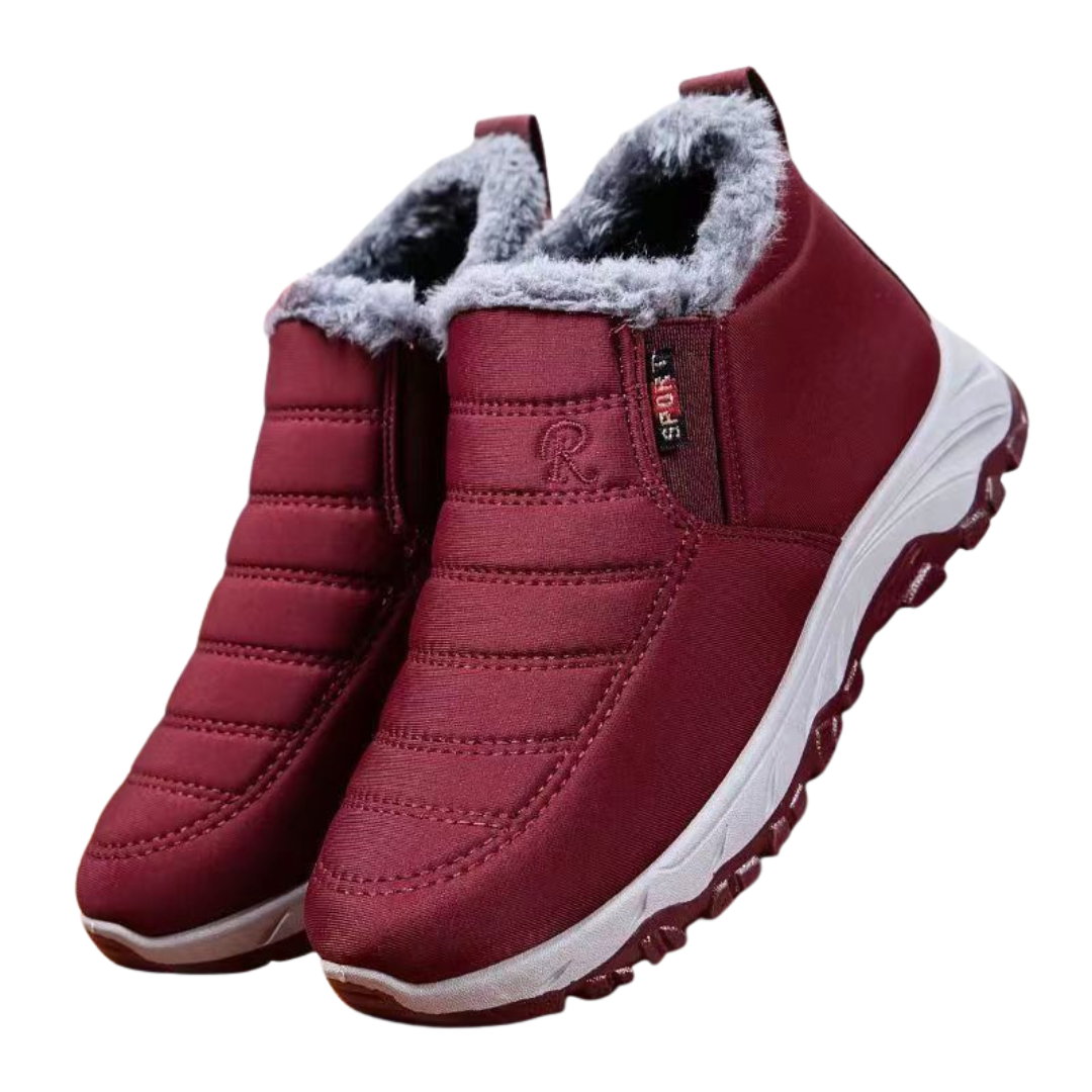 Men's and Women's Comfortable Slip-On Fleece-Lined Winter Boots