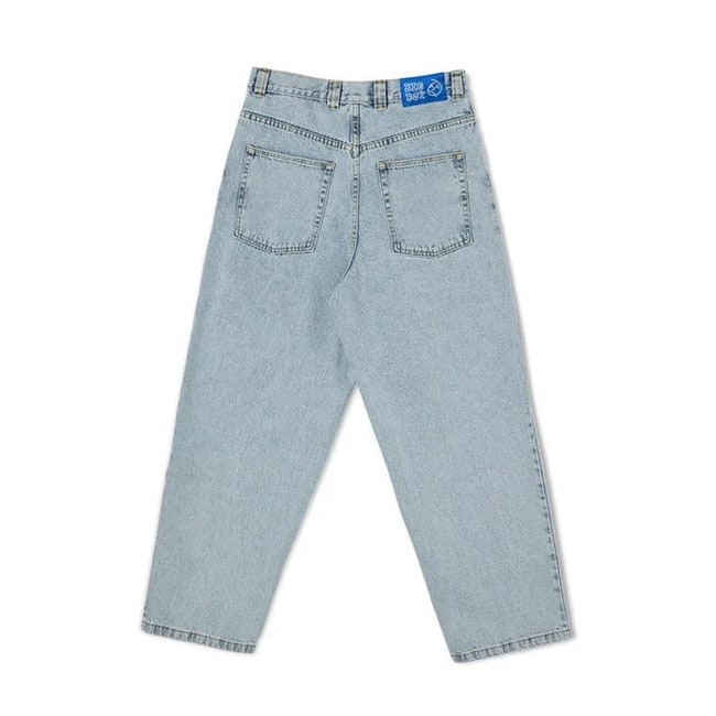 Jean ample et décontracté pour homme, taille basse et jambes larges, avec coutures contrastantes