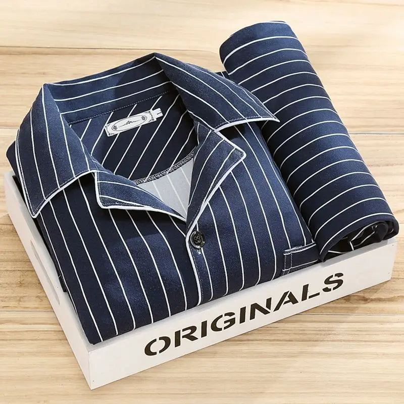 Men's Button-Up Shirt Pyjama Set