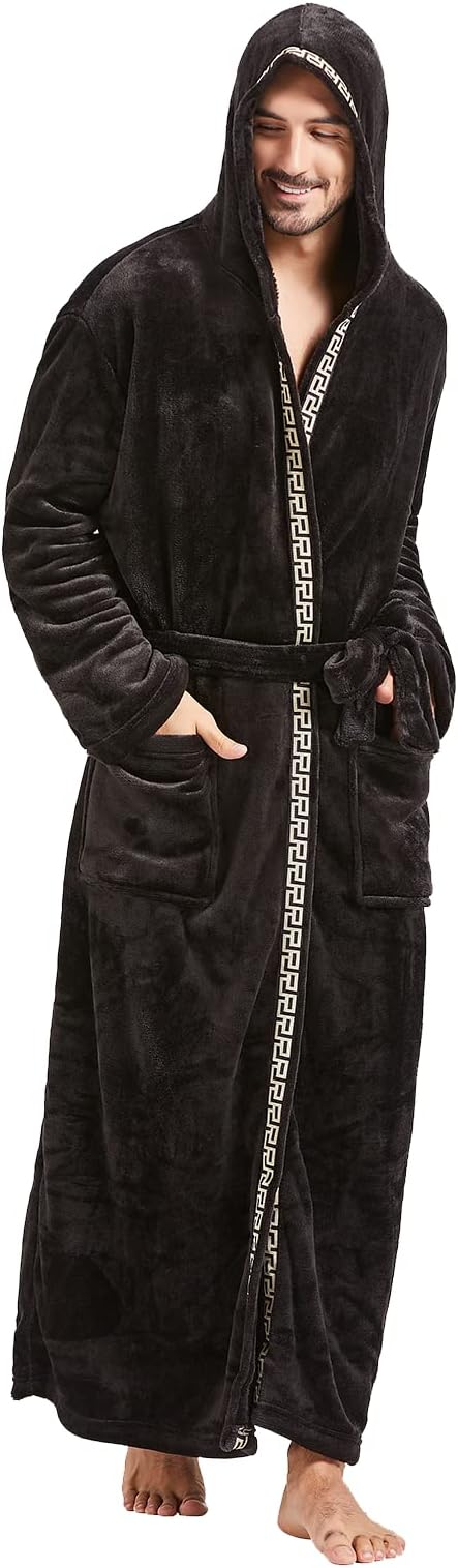 Peignoir confortable en flanelle pour homme