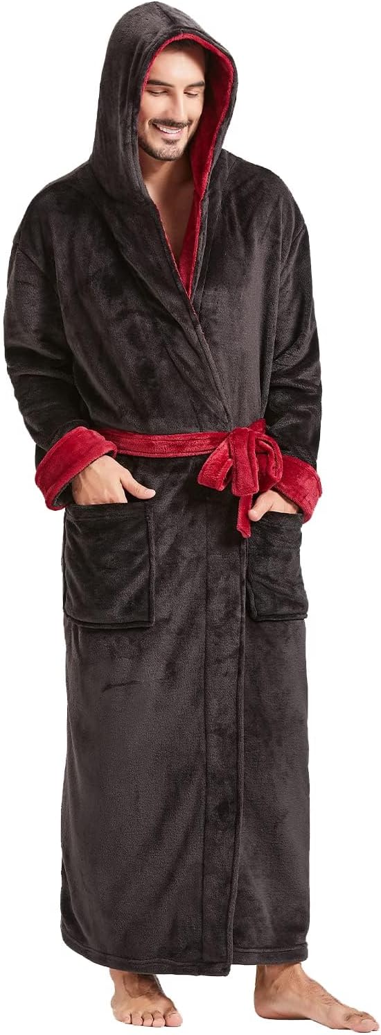 Peignoir confortable en flanelle pour homme