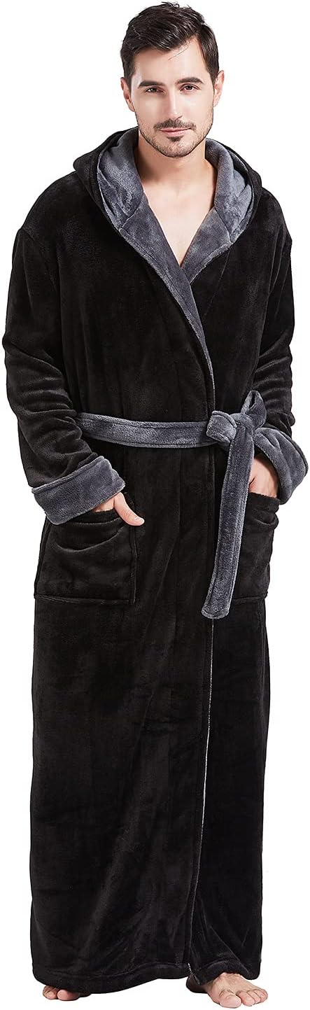 Peignoir confortable en flanelle pour homme