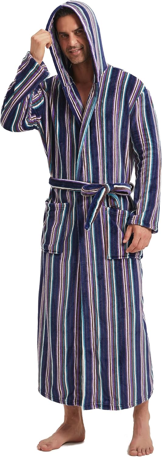 Peignoir confortable en flanelle pour homme