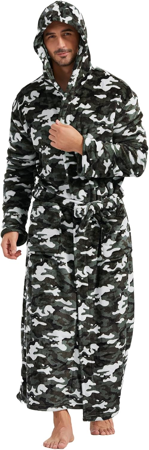 Peignoir confortable en flanelle pour homme