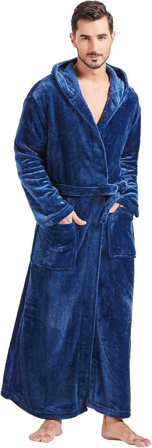 Peignoir confortable en flanelle pour homme