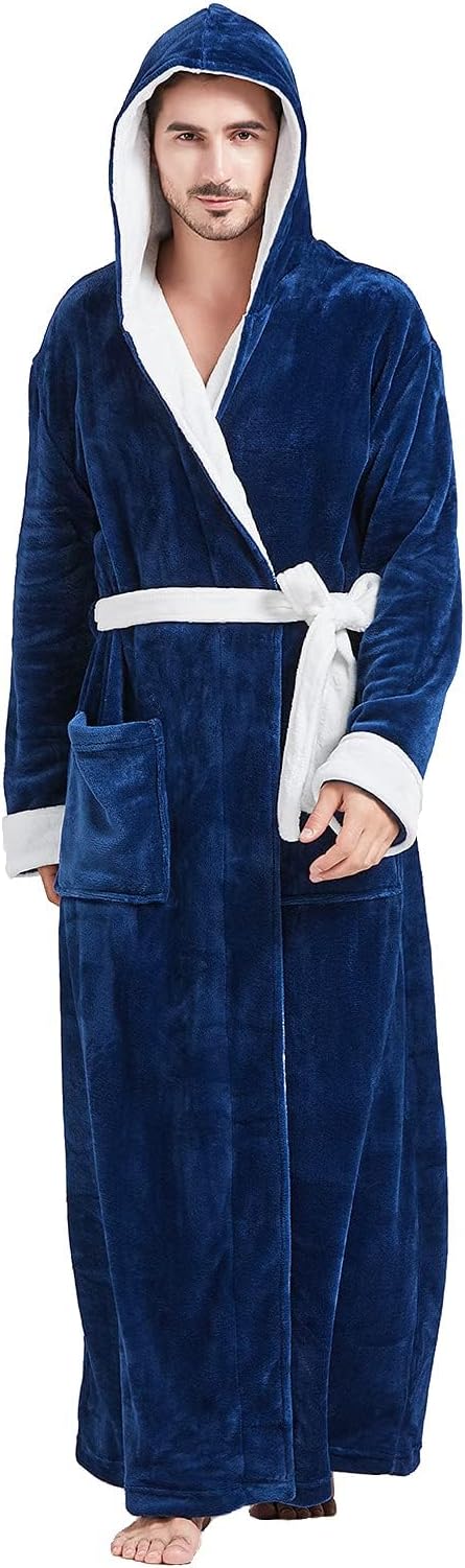 Peignoir confortable en flanelle pour homme