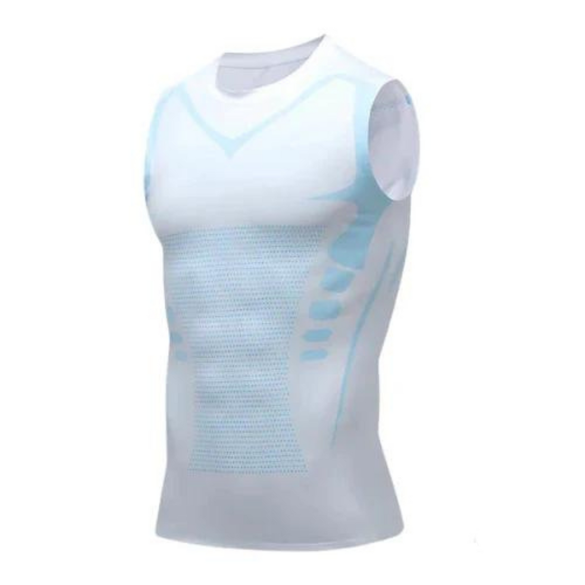 Men's Compression Shapewear Tank Top – Chest and Tummy Slimming Undershirt, Invisible Under Clothes