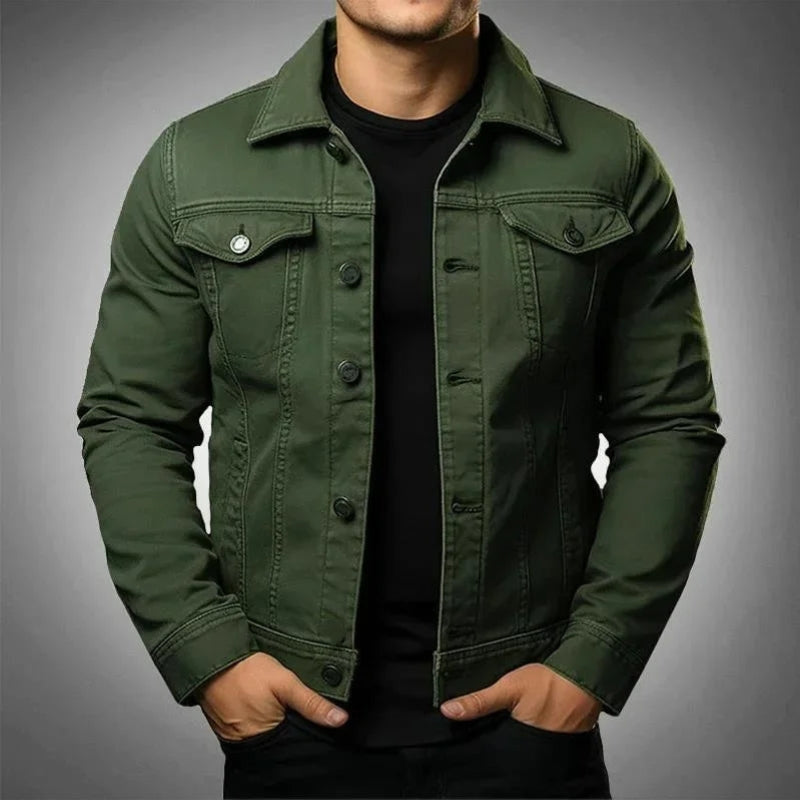 Men's Denim Jacket - Rugged and Timeless Streetwear Jacket