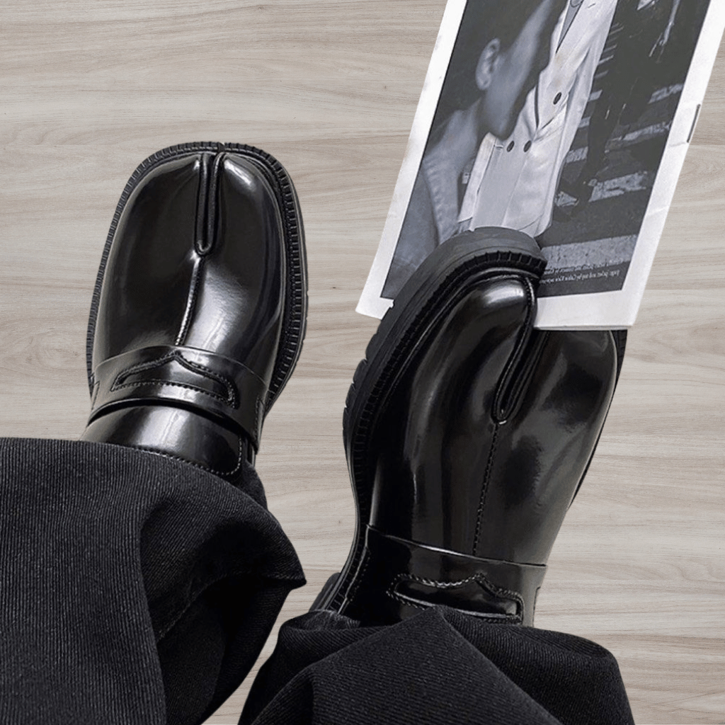 Men's Elegant Split Toe Shoes with Thick Sole