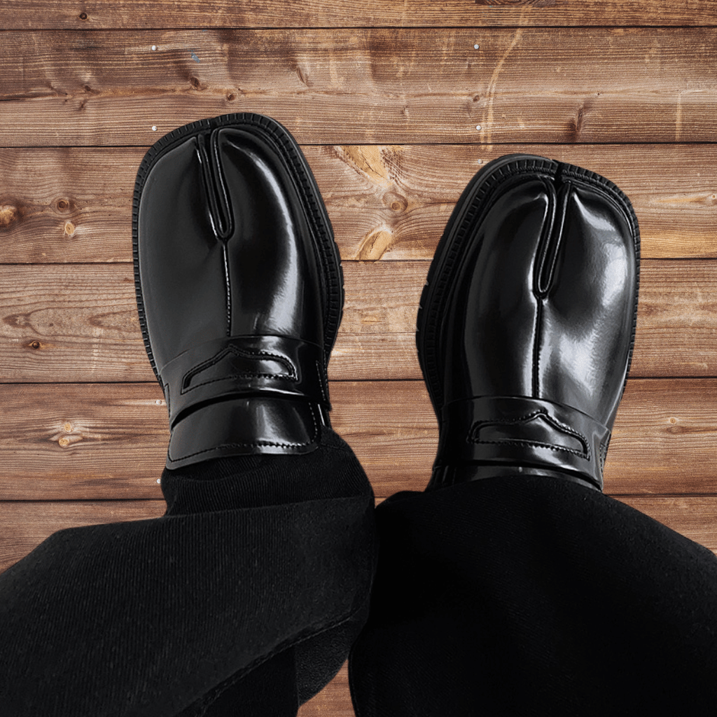Men's Elegant Split Toe Shoes with Thick Sole