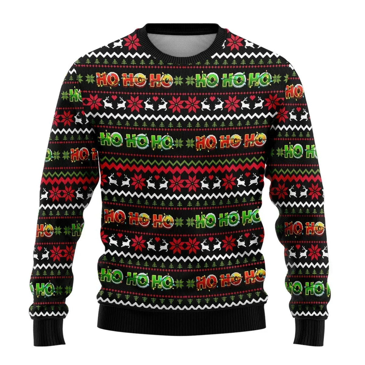 Men's Festive Snowman Print Christmas Sweater