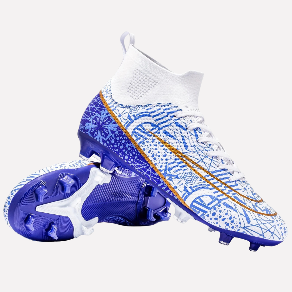 Chaussures de football pour homme avec semelle adhérente et tige montante
