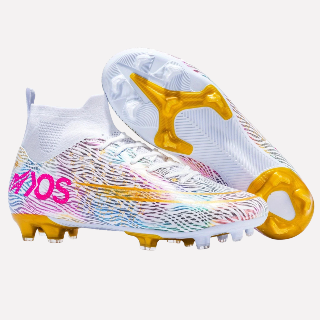 Chaussures de football pour homme avec semelle adhérente et tige montante