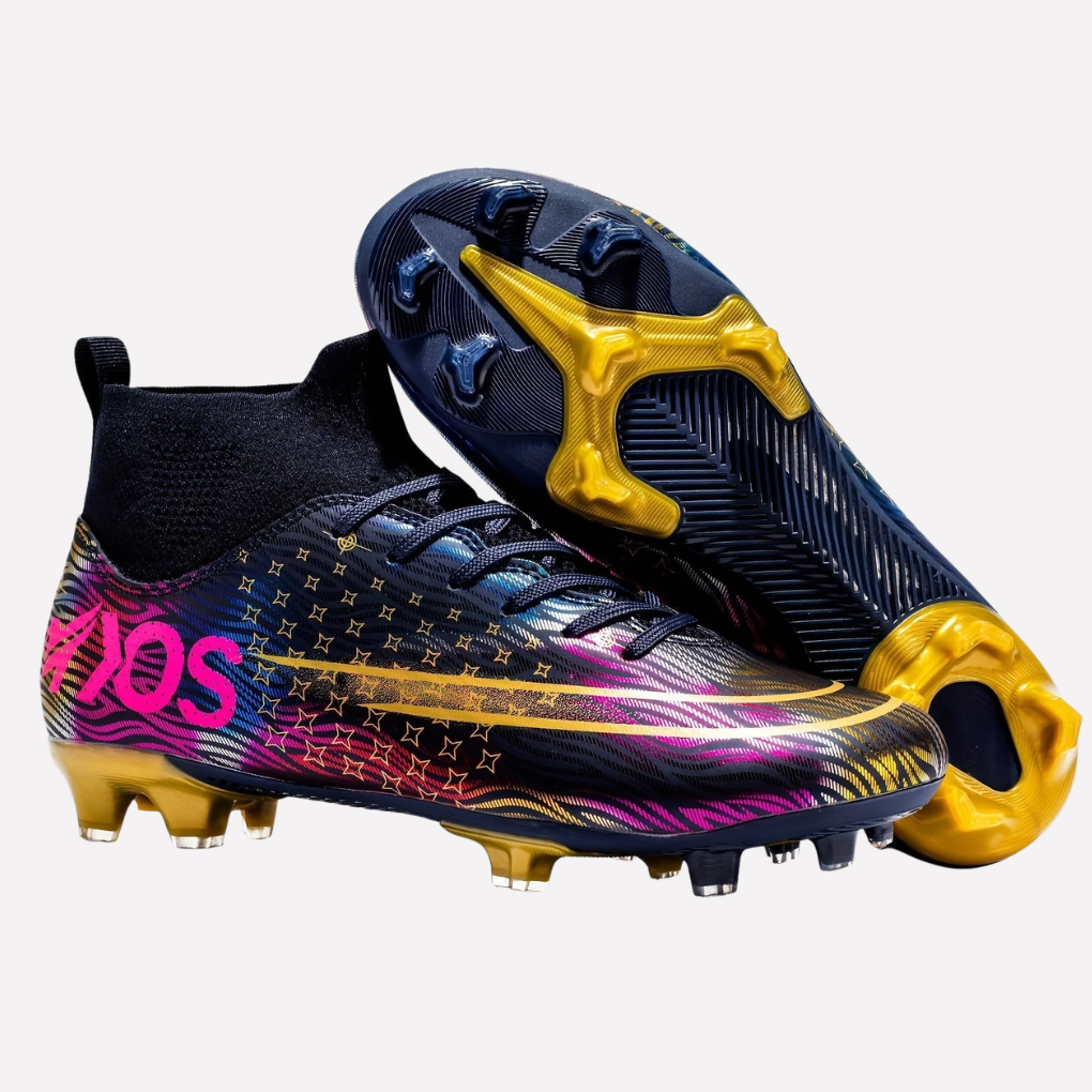 Chaussures de football pour homme avec semelle adhérente et tige montante