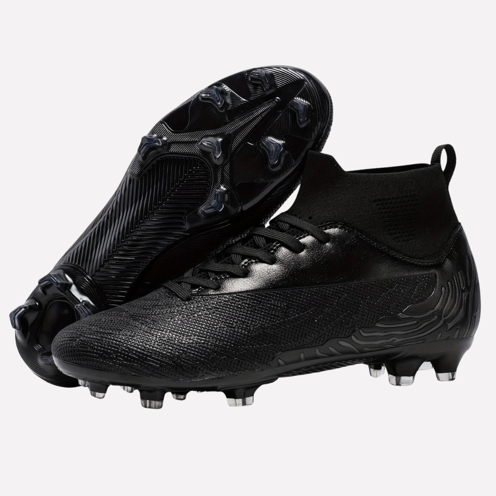 Chaussures de football pour homme avec semelle adhérente et tige montante