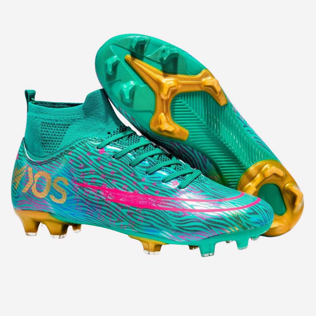 Chaussures de football pour homme avec semelle adhérente et tige montante