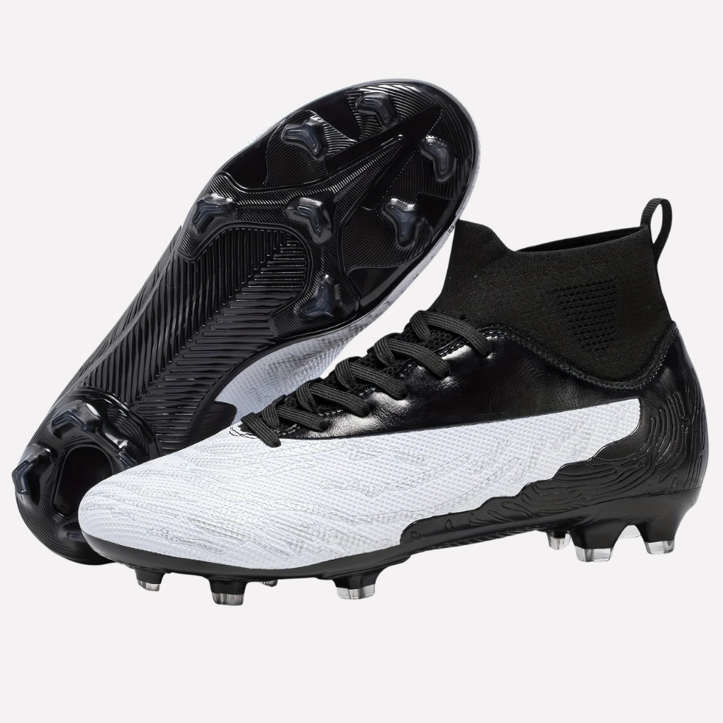 Chaussures de football pour homme avec semelle adhérente et tige montante