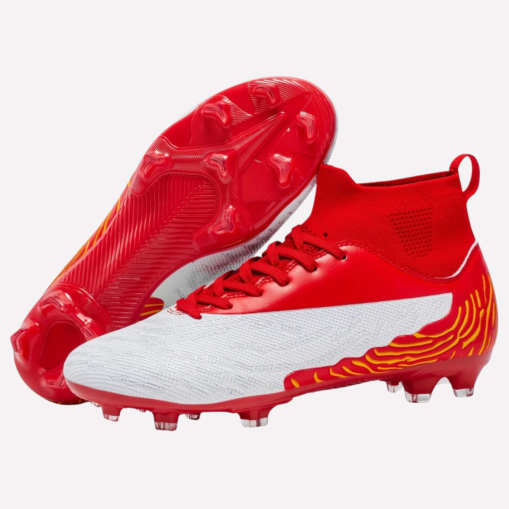 Chaussures de football pour homme avec semelle adhérente et tige montante