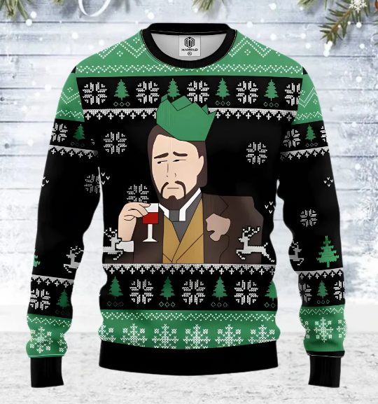 Pull de Noël amusant pour homme avec mème - Ambiance festive et confort