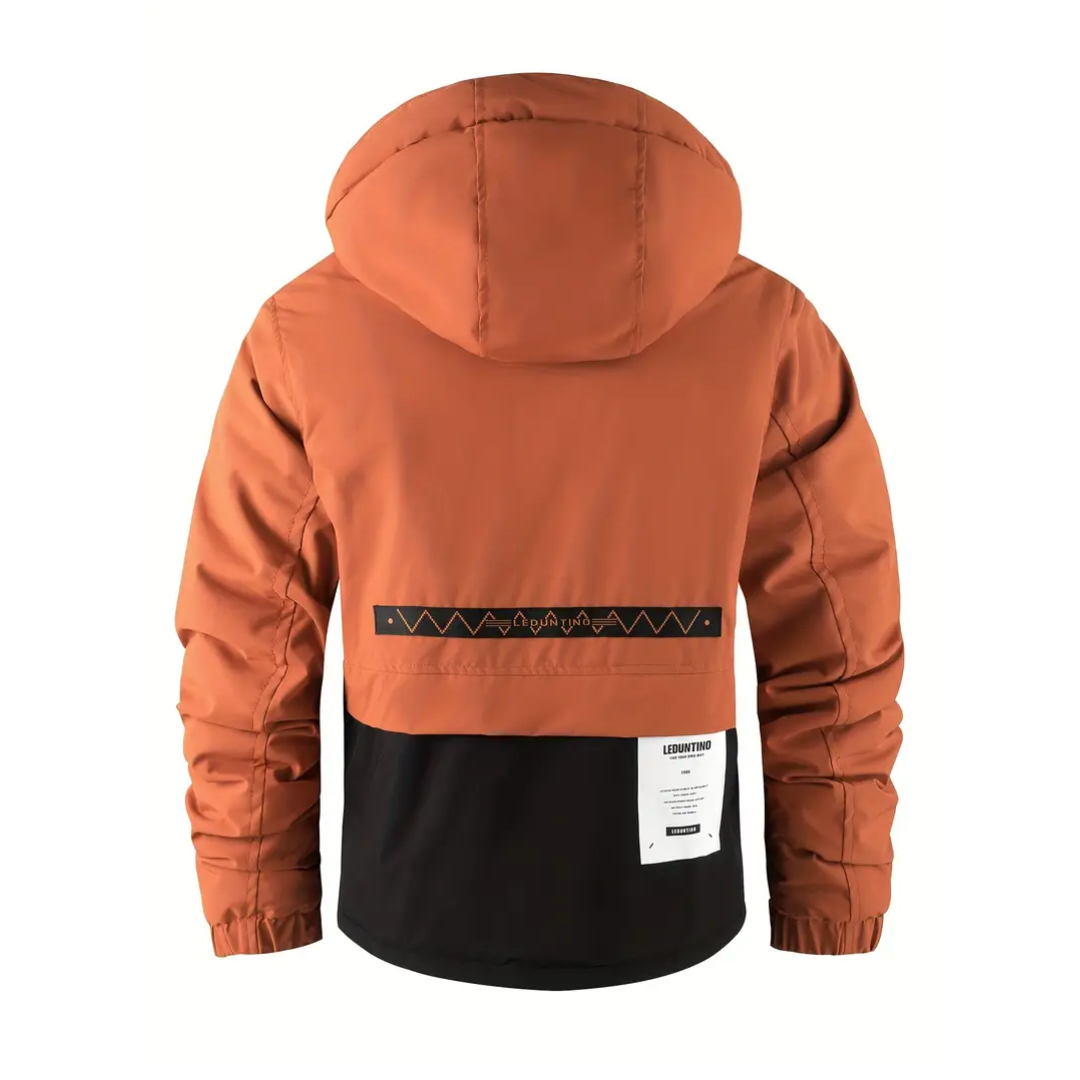 Men's Lined Outdoor Jacket with Detachable Hood