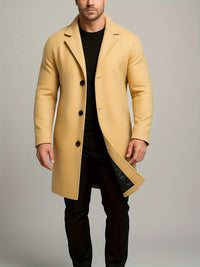 Manteau en tweed mi-long pour homme