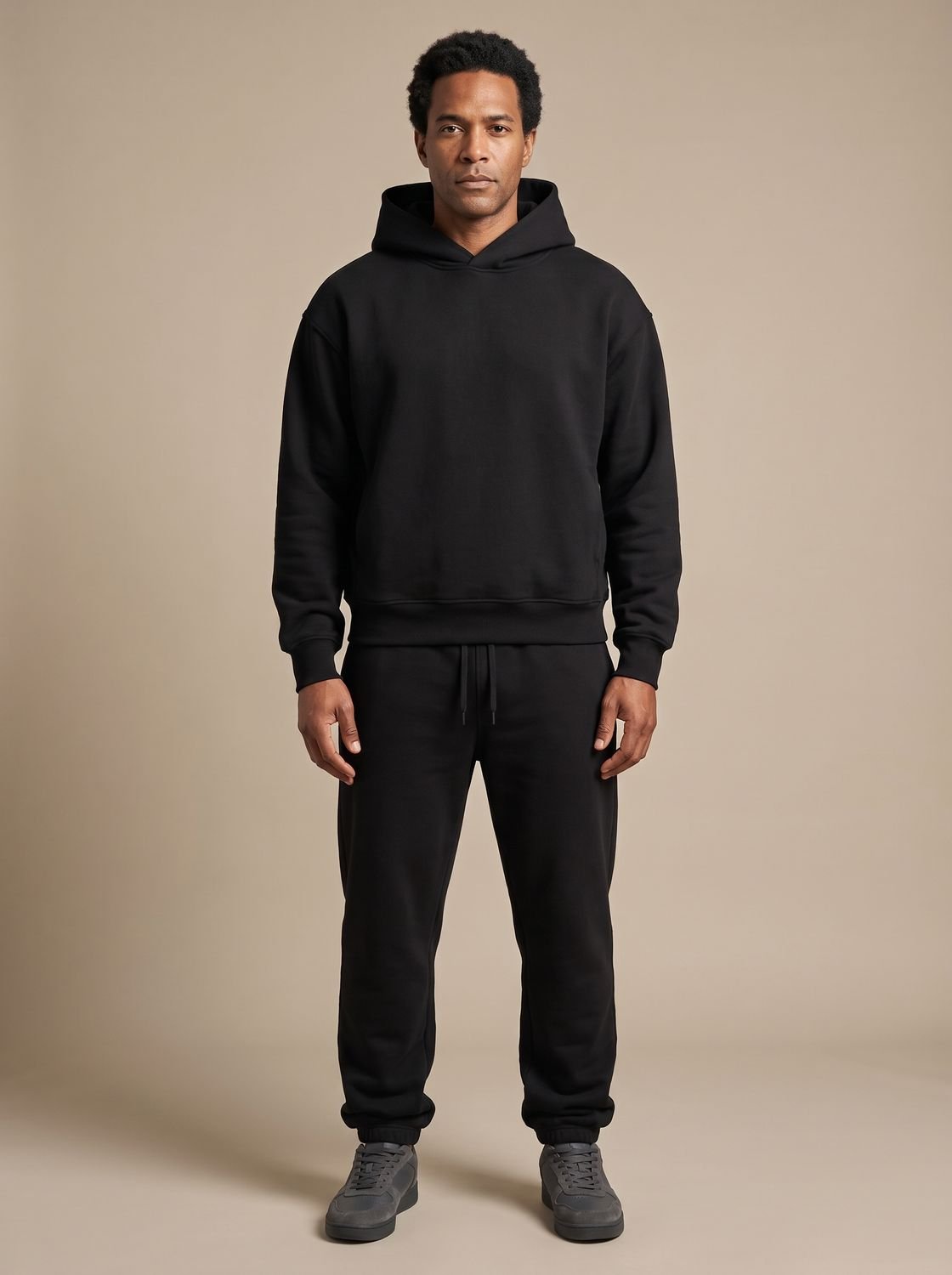 Ensemble de survêtement pour homme avec sweat à capuche oversize en polaire et pantalon jogger