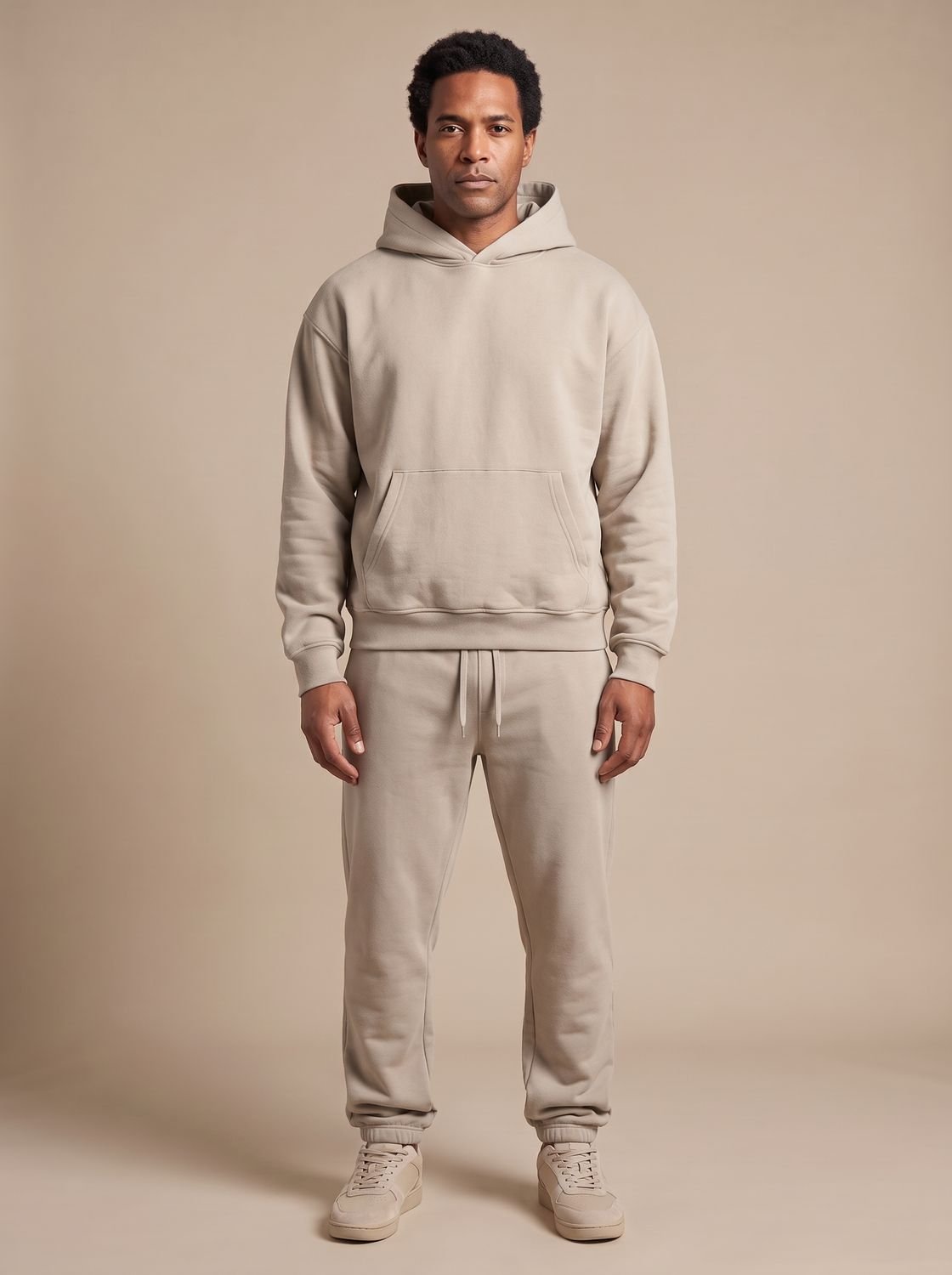 Ensemble de survêtement pour homme avec sweat à capuche oversize en polaire et pantalon jogger