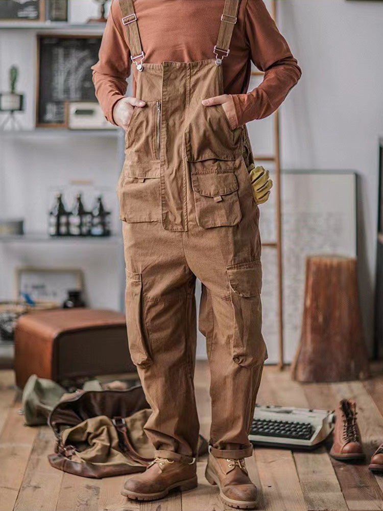 Salopette cargo utilitaire pour homme à coupe décontractée