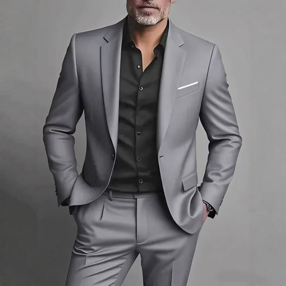 Costume satiné pour homme pour les occasions formelles et les galas