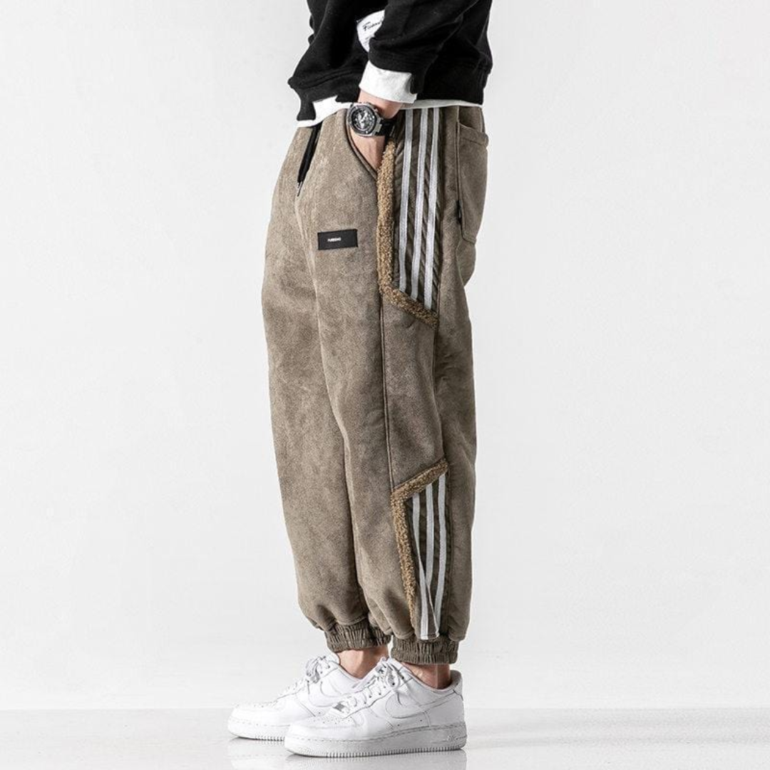 Pantalon de survêtement de sport pour homme | Motif rayé