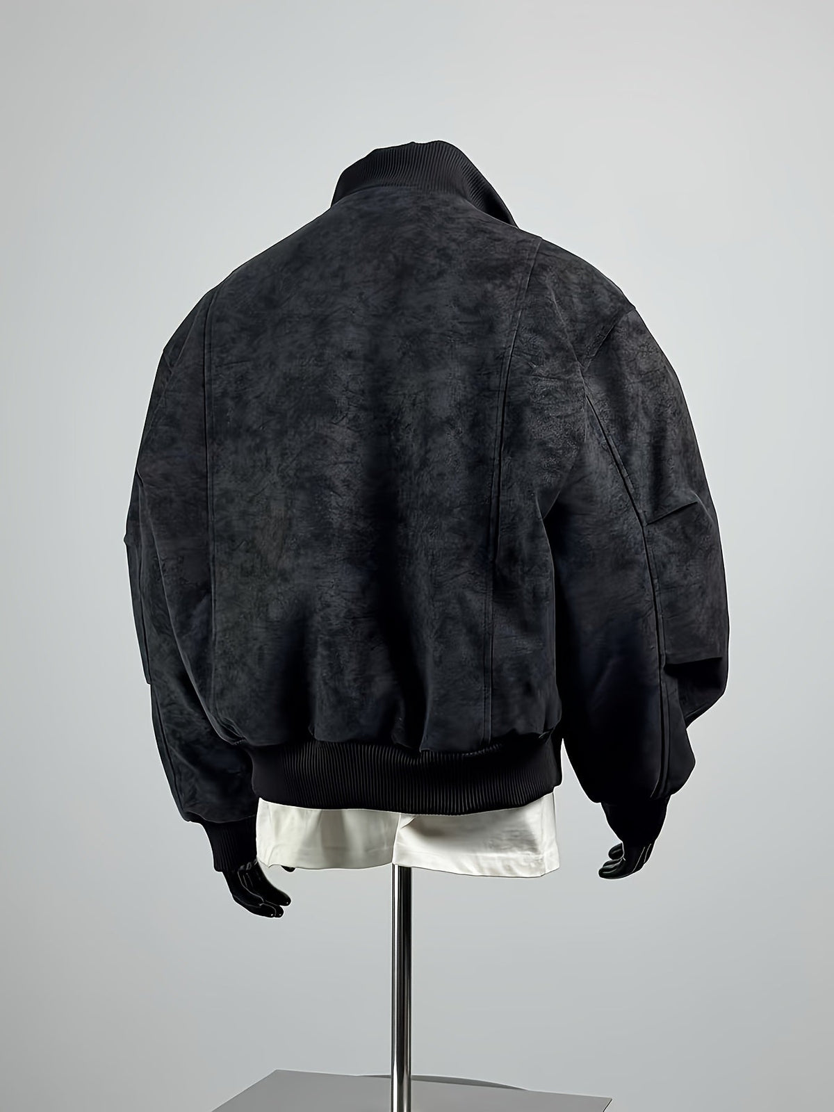Blouson bomber pour homme à col montant et fermeture éclair - coupe streetwear décontractée