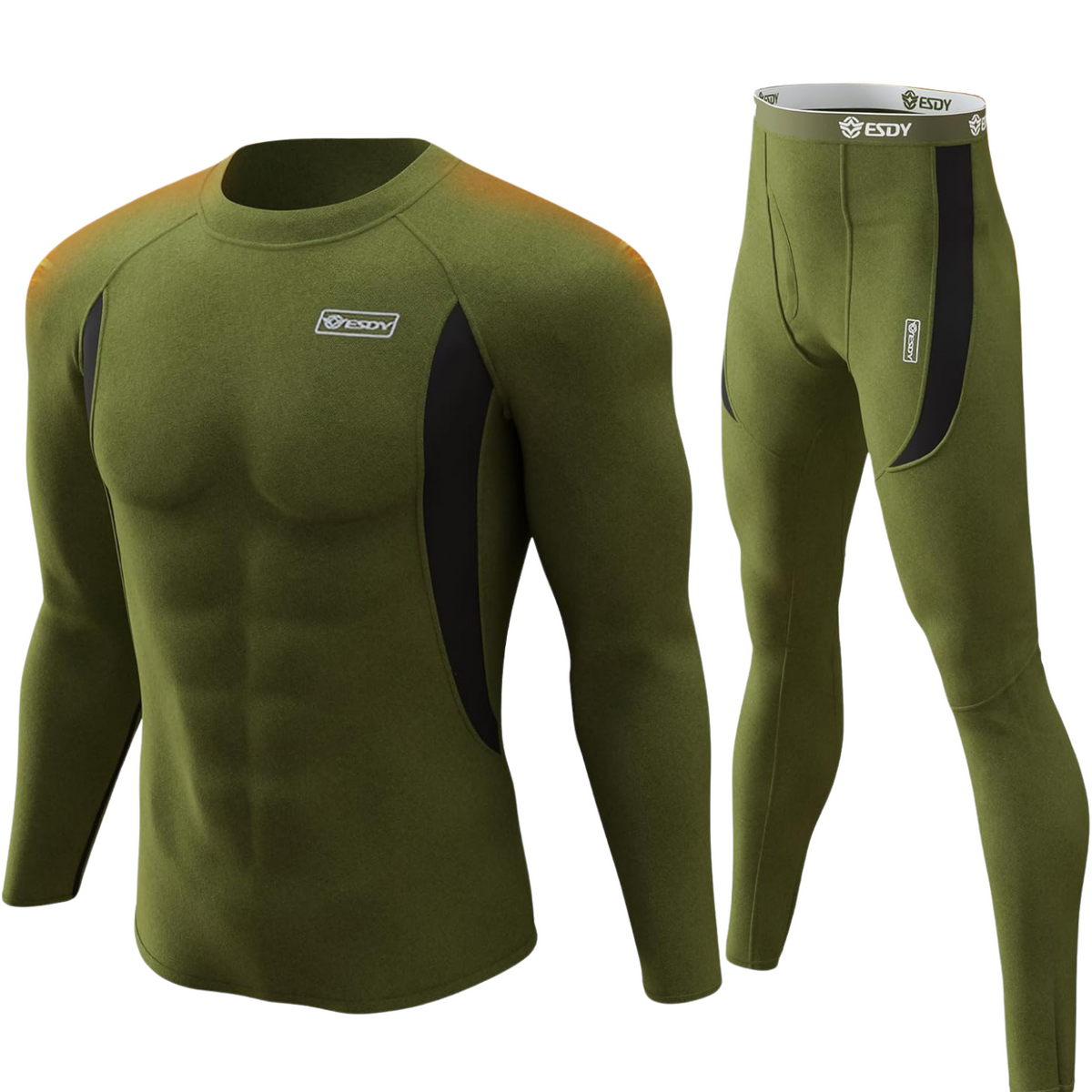 Ensemble de sous-vêtements thermiques pour homme