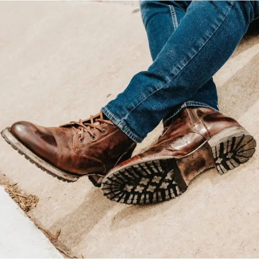 Men's Vintage Style Lace-Up Boots